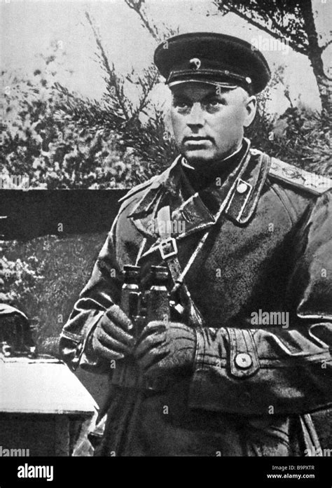 Hero of the Soviet Union Marshal Konstantin Rokossovsky Stock Photo ...