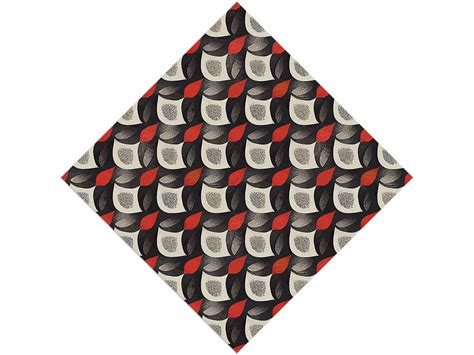 Rcraft™ Red Flame Monochrome Art Deco Craft Vinyl Art Deco Craft