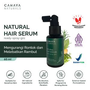 Promo Natural Hair Serum 65ml Cahaya Naturals Serum Penumbuh Rambut