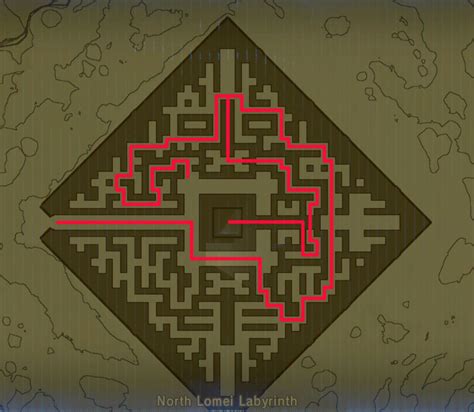 North Lomei Labyrinth Map