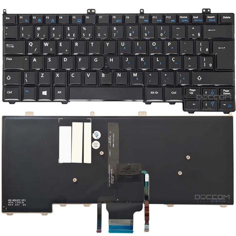 Teclado Para Notebook Dell Latitude 12 E7240 Retroiliminado