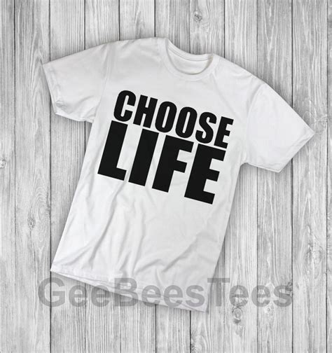 Choose Life T Shirt Inspired By Wham S Retro Fancy Dress Adults