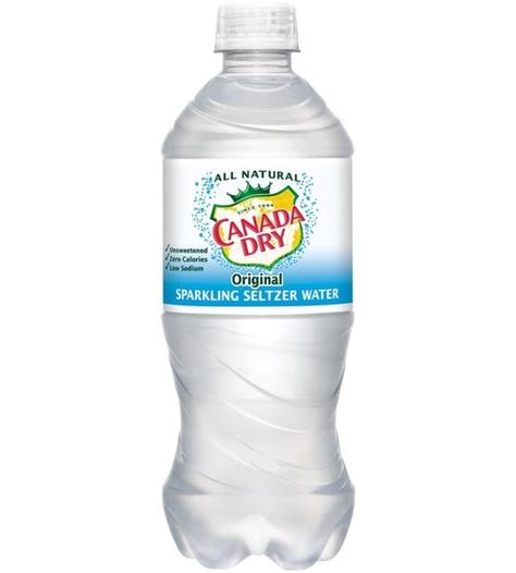 Canada Dry Seltzer 20 Oz Bottle 24pk Case New York Beverage
