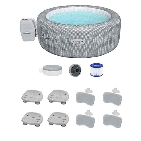 Bestway Honolulu Person AirJet Hot Tub With SaluSpa Seat And Headrest Pillows E BW