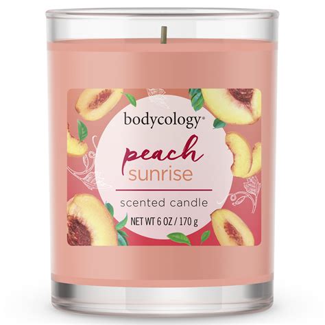 Bodycology Peach Sunrise Soy Candle 6 Oz Walmart