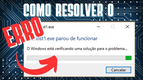 Como Resolver O Erro Parou De Funcionar Qualquer Programa YouTube