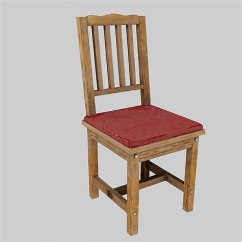 Wooden Chair 3d Model Cgtrader