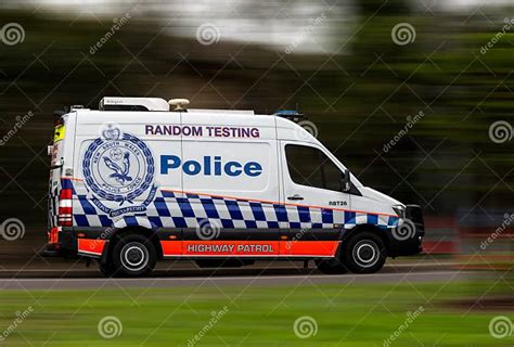 Police Random Breath Testing Van Editorial Image Image Of Random