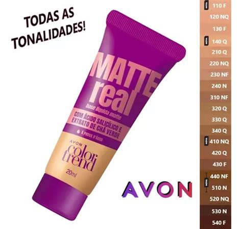 Avon Color Trend Base L Quida Matte Real Nq Parcelamento Sem Juros