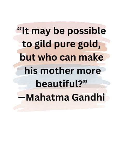 Mother Quotes by Mahatma Gandhi