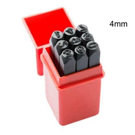 Versatile Steel Metal Stamps Numbers Punch Set For Leather And Wood