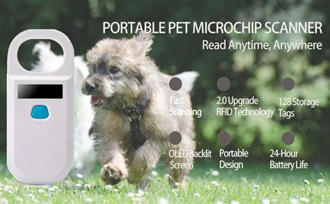 Amazon.com: Tbeciuq Pet Microchip Scanner: Rechargeable RFID EMID Micro ...