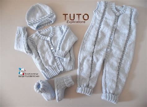 TUTO tricot bébé tutoriel Patron layette bb à tricoter pdf