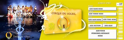 Editable Cirque Du Soleil Surprise Reveal Gift Template Cirque Du