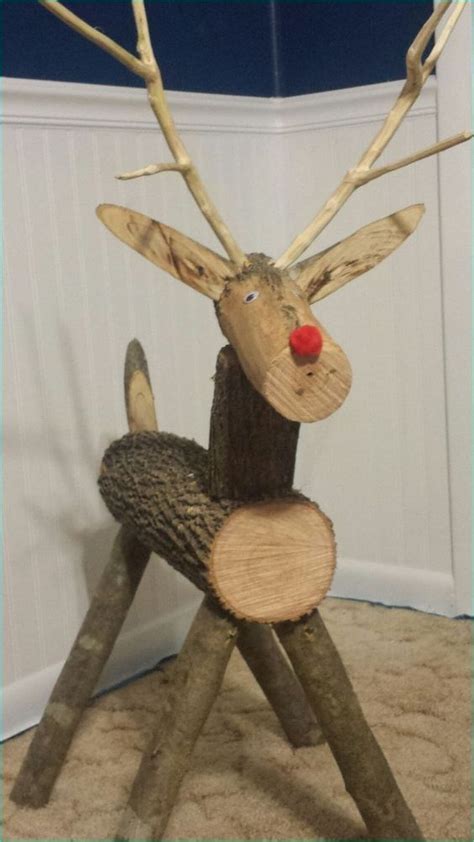 34 Adorable Wood Reindeer Crafts Ideas TrueHome Christmas Wood