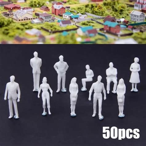 PACK DE 50 Figurines Miniatures Architecturales Non Peintes De Haute