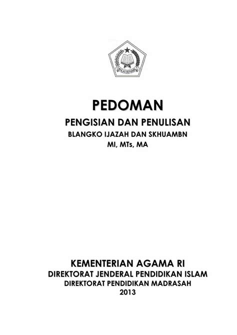 PDF PEDOMAN Kaltim Kemenag Go Idkaltim Kemenag Go Id File File