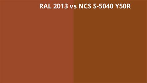 Ral 2013 Vs Ncs S 5040 Y50r Ral Colour Chart Uk