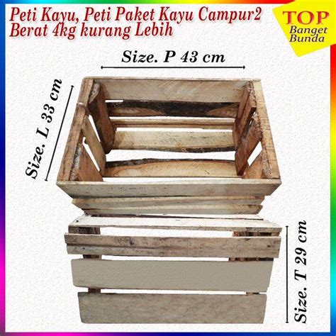 Paking Kayupacking Kayupeti Kayuukr 42x33x29 Cmbekas Murah Lazada