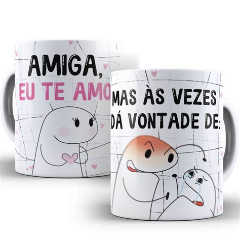 Caneca Flork Bento Cake Xícara Flork Amiga Te Amo Amizade Elo7