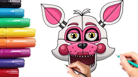 How To Draw Funtime Foxy Fnaf Sister Location Youtube