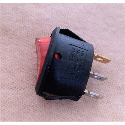 Jual Power On Off Oval Kaki 3 Saklar Rocker Switch 3 Pin Bulat Lampu 3