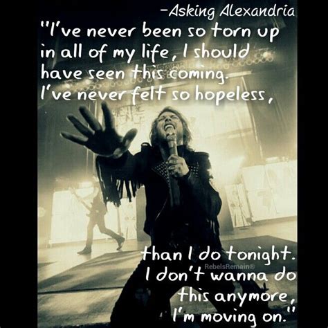 Asking Alexandria Lyric Quotes Quotesgram