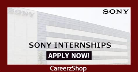 Sony Internship Summer Apply Now