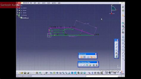 Catia V5 Dassault Systemes Walkthrough Part 12 Auto Constraint Youtube