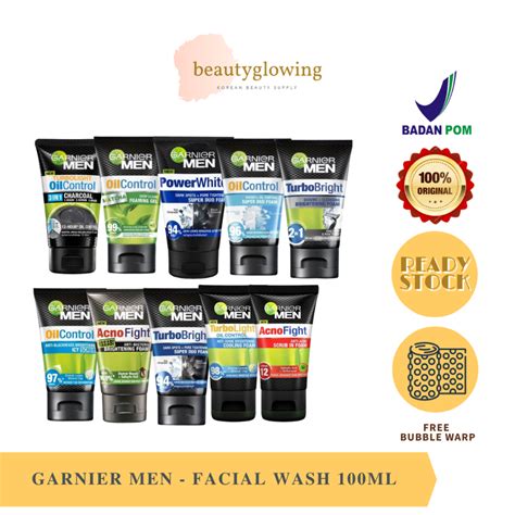 Jual GARNIER MEN FACIAL WASH 100ML WASABI ACNO FIGHT OIL CONTROL