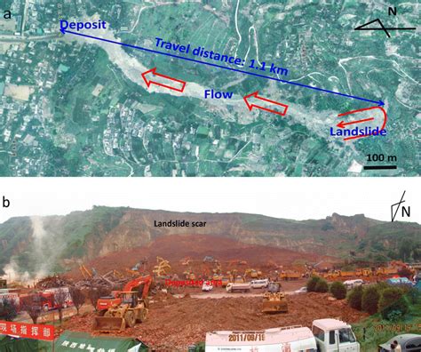 Landslide events in the study region (a Tianshui landslide-mudflow ...