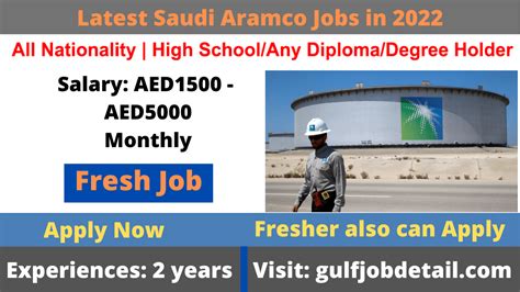 Latest Saudi Aramco Jobs In 2023 Apply Now Gulf Job Detail