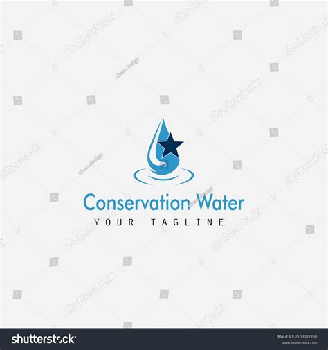 Water Conservation Illustration Logo Design Stock Vector (Royalty Free ...