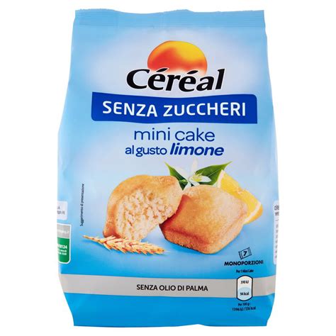 MINICAKE AL LIMONE SENZA ZUCCHERO CEREAL GR 198 L Ecommerce Secondo