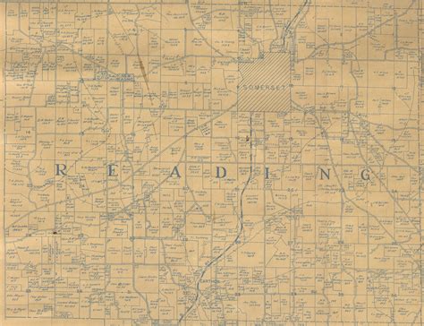 1935 Plat Map Of Perry County Ohio Reading Twp Perry County