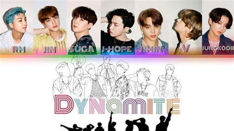 Bts Dynamite Color Coded Lyrics Lemonaring Youtube