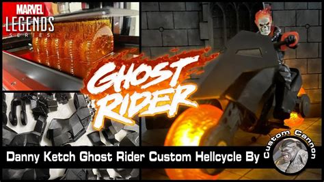 Marvel Legends Danny Ketch Ghost Rider Custom Hellcycle By Custom Cannon