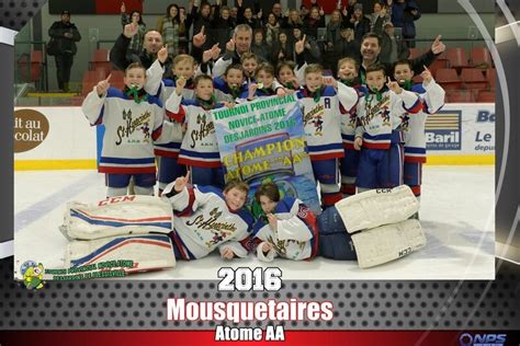 Les Mousquetaires Atome Aa Champions Hockey Richelieu