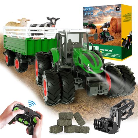 buy remote control tractor  rc tractor toy  trailer