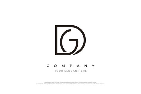 Premium Vector Initial Letter Dg Logo Or Gd Monogram Logo Design Vector