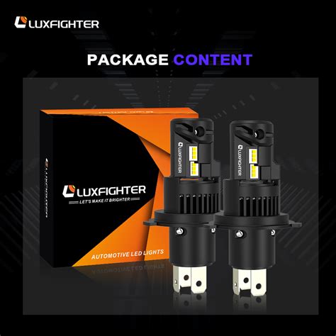 Luxfighter All In One H7 Led Headlight Bulb H18 6500k Fanless Cool Car