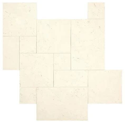 White Seashell Limestone Pavers Mega Stone