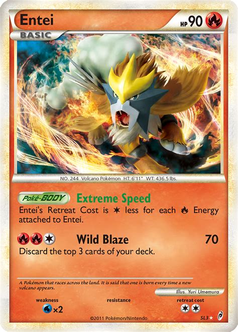 Entei Sl3 Call Of Legends 2011 Pokemon Card