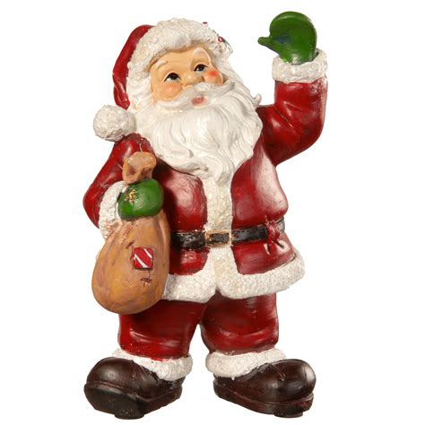 Santa Figurine Red Christmas Santa Figurines Christmas Pageant