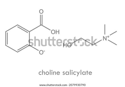 Choline Salicylate Structure Antiinflammatory Analgesic Drug Stock Vector (Royalty Free ...