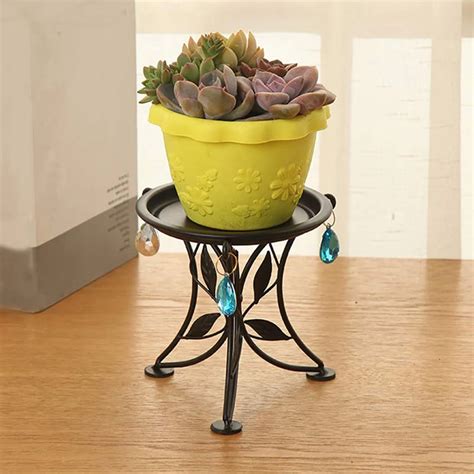 ¡promoción Mini Encimera Planta Soporte Metal Maceta Maceta Decorativa Para Flores Rack