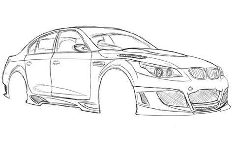 BMW M5 Sketch by dazza-mate on DeviantArt