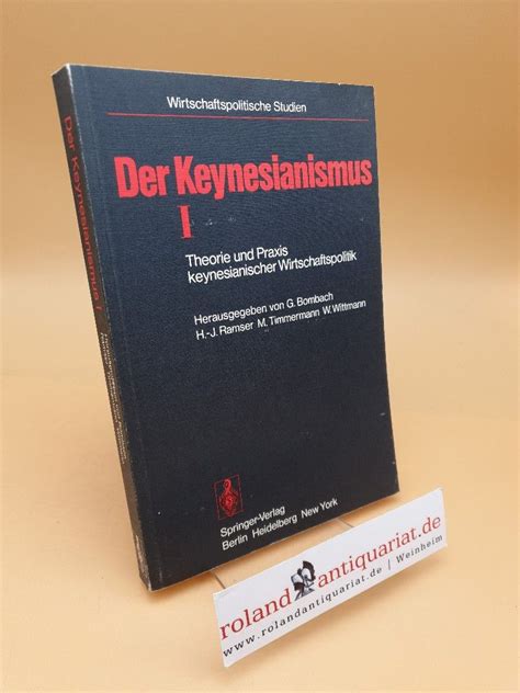 Der Keynesianismus Theorie Und Praxis Keynesianischer