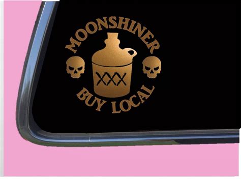 Moonshine Sticker Decal Tp 1254 Vinyl 6 Buy Local Copper Etsy