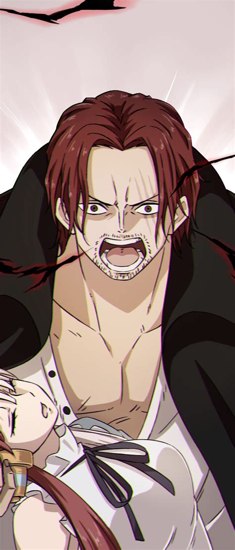 1644x3840 Resolution Shanks x Uta HD One Piece Film Red 1644x3840